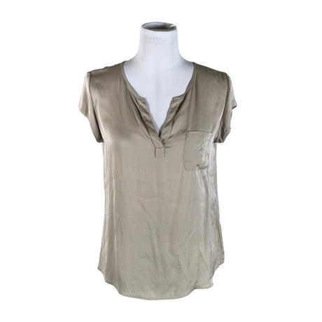 Unisex Repeat - Lühikeste käistega pluus, suurus 38 - Beige ()