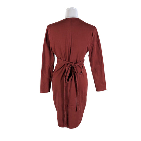 Unisex Gugguu - Trikotaažist kleit, suurus 36 - Veinipunane (2)
