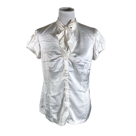 Unisex Avenue - Lühikeste käistega pluus, suurus 40 - Valge ()