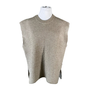 Unisex Lindex - Kootud vest, suurus 48 - Beige (1)