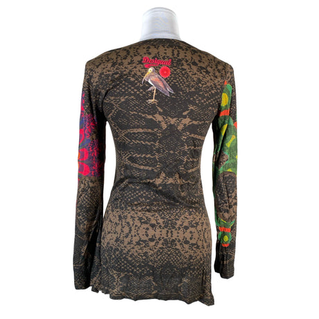 Unisex Desigual - Trikotaažist pluus, suurus 38 - Pruun (2)