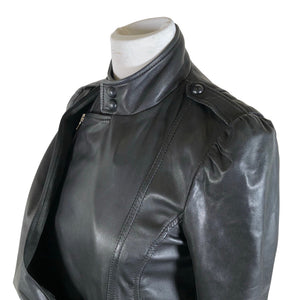 Unisex Patrizia Pepe - Nahktagi, suurus 36 - Must (3)