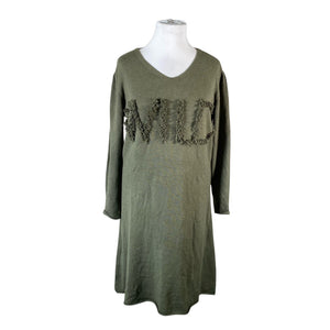 Unisex Bohemiana - Kootud kleit, suurus 42 - Roheline (1)