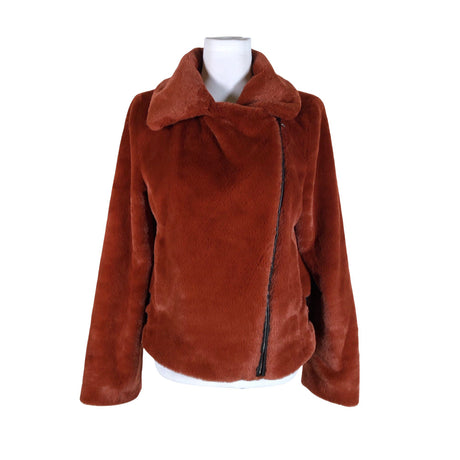 Unisex DKNY - Kunstkarusnahast mantel, suurus 36 - Pruun ()
