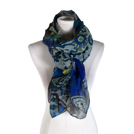 Unisex Desigual - Õhuke sall, suurus Maxi - Sinine ()