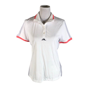 Unisex J.Lindeberg - Spordisärk, lühikesed käised, suurus 40 - Valge (1)