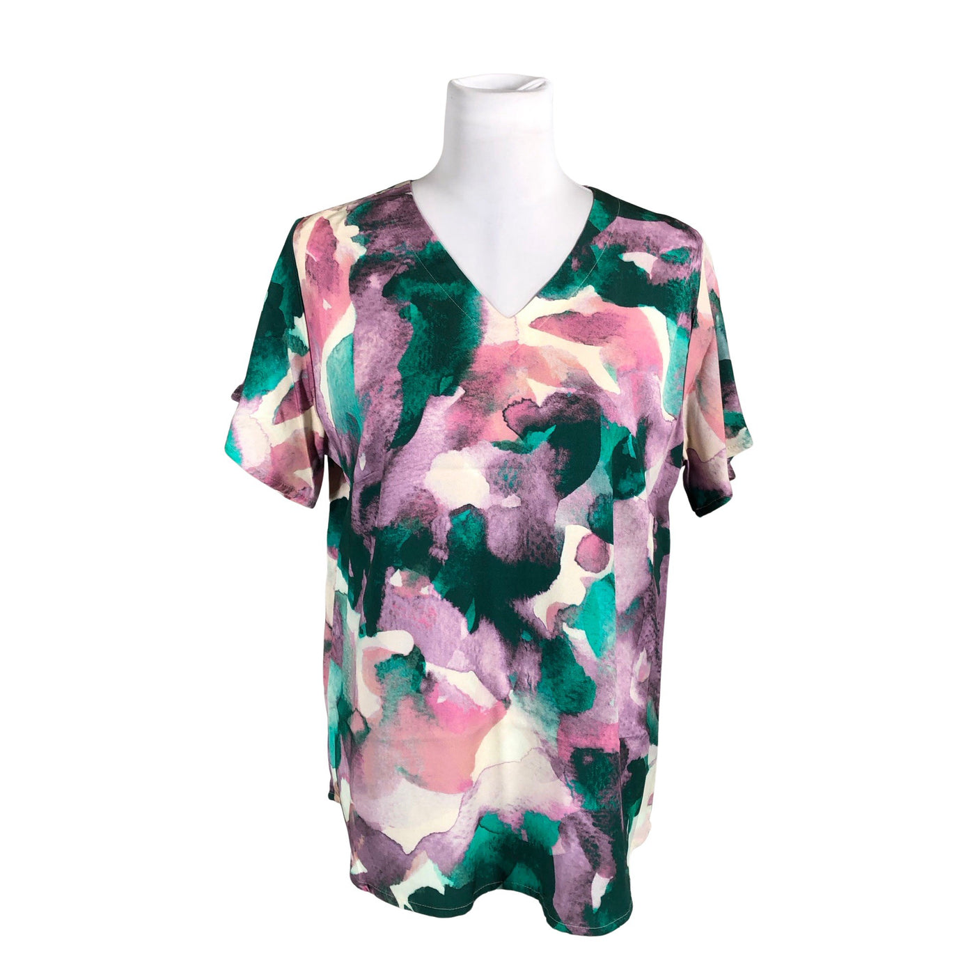 Unisex NOSH - Lühikeste käistega pluus, suurus 40 - Roheline (1)