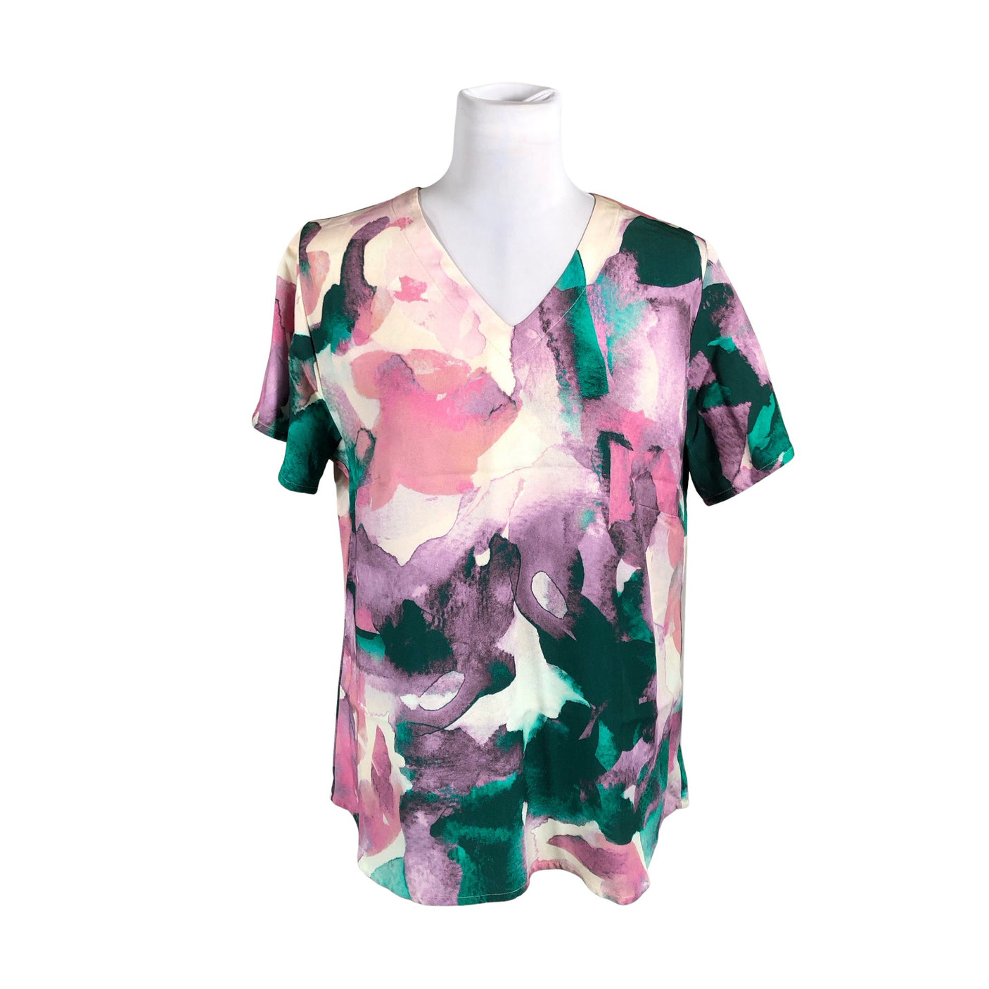 Unisex NOSH - Lühikeste käistega pluus, suurus 40 - Roheline (1)