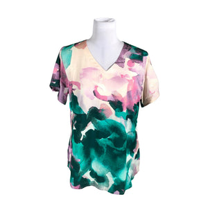 Unisex NOSH - Lühikeste käistega pluus, suurus 36 - Roheline (1)