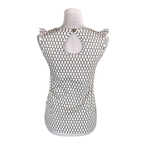 Unisex NOSH - Trikotaažist topp, suurus 32 - Valge (2)