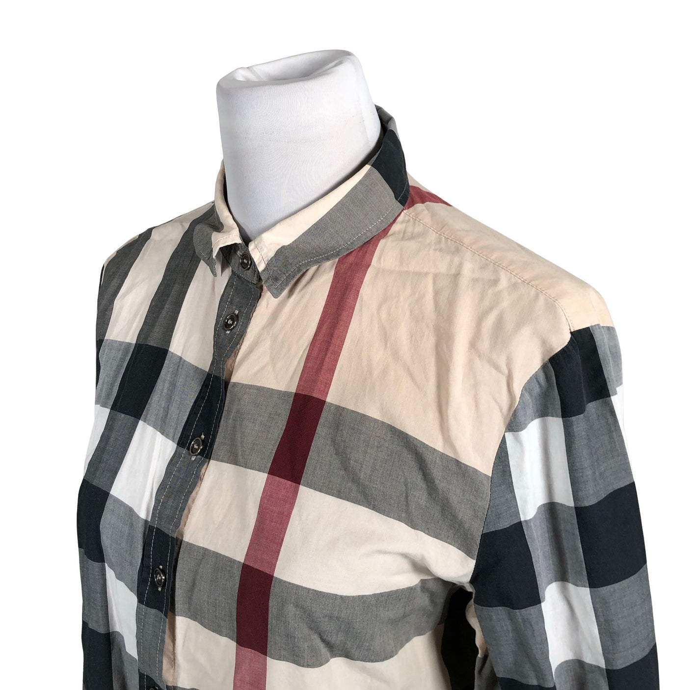 Unisex Burberry Brit - Triiksärk, suurus 40 - Hall (3)