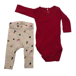 Unisex Name It - Bodi, suurus 44 - 50 - Punane (1)