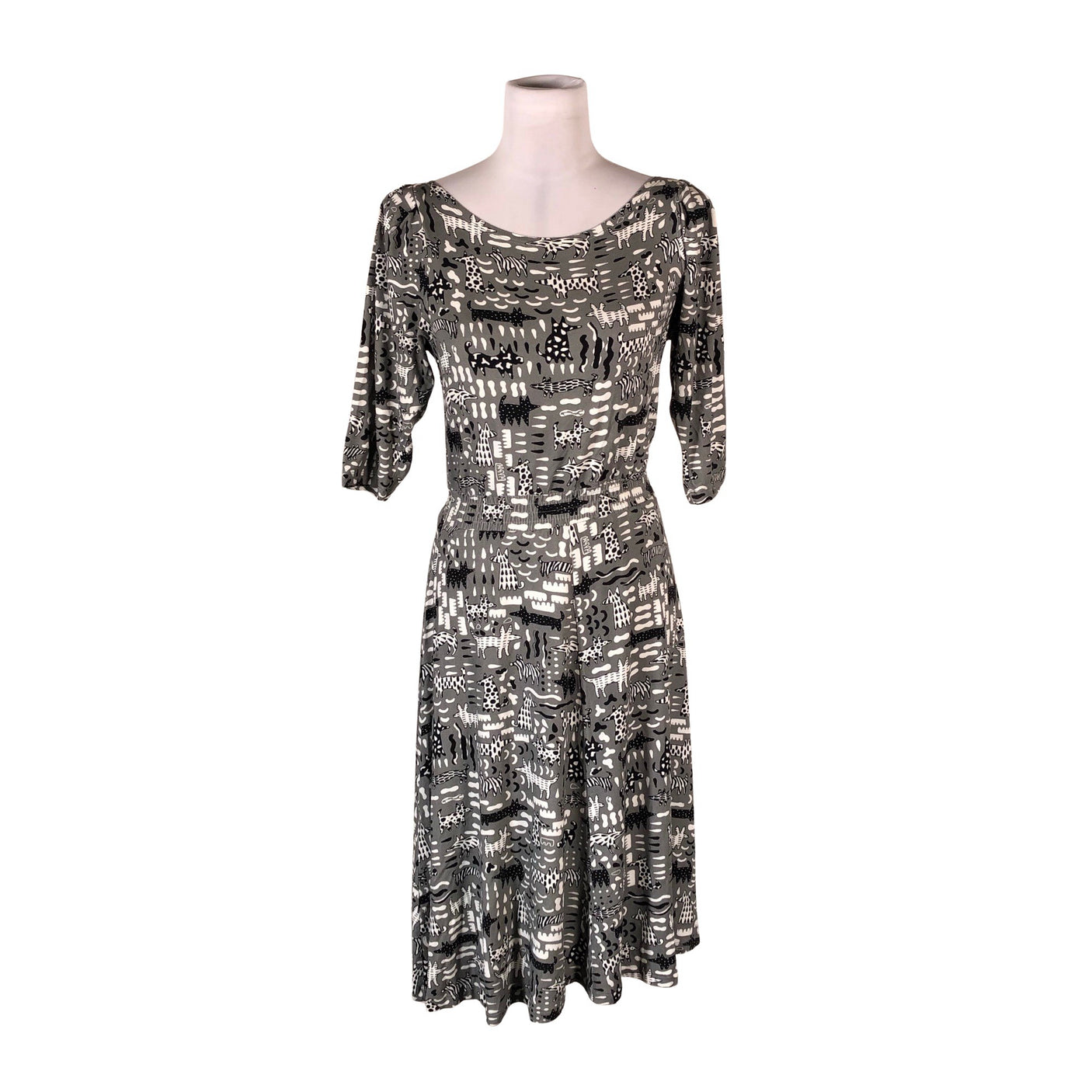 Unisex IVANAhelsinki - Trikotaažist kleit, suurus 40 - Hall (1)