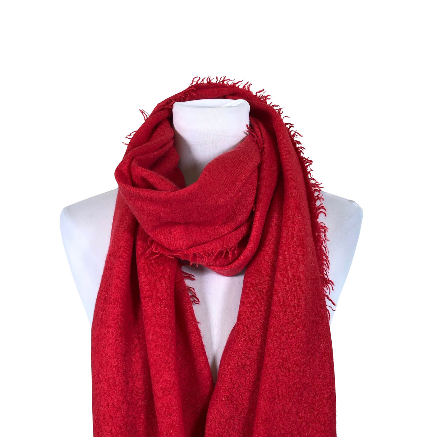 Unisex Balmuir - Õhuke sall, suurus Midi - Punane (3)