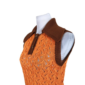 Unisex Rejina Pyo - Kootud vest, suurus 36 - Oranž (3)