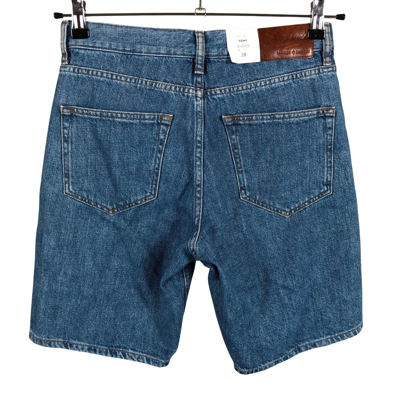 Unisex Samsoe&Samsoe - Teksast lühikesed püksid, suurus W28 - Sinine (2)