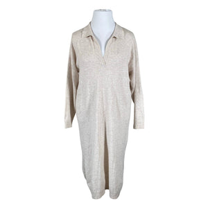Unisex Davida - Kootud kleit, suurus 42 - Beige (1)