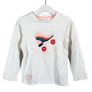 Unisex Bogi - Trikotaažist pluus, suurus 104 - 110 - Valge (1)