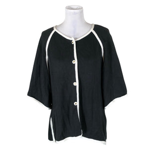 Unisex Parvilla - Kardigan, suurus 40 - Must (1)