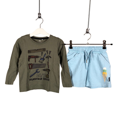 Unisex Minimize - Trikotaažist pluus, suurus 92 - 98 - Roheline ()