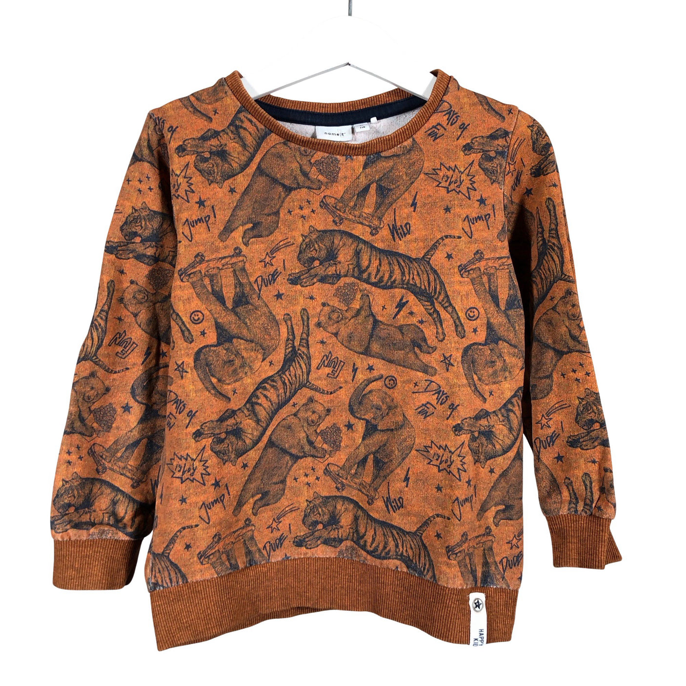 Unisex Name It - Dressikangast pluus, suurus 104 - 110 - Pruun (1)