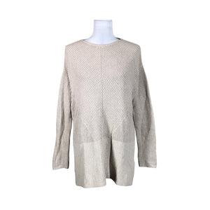Unisex Nanso - Kootud tuunika, suurus 34 - Beige (1)