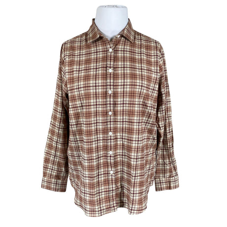 Unisex Lexington - Flanellsärk, suurus 42 - Pruun ()