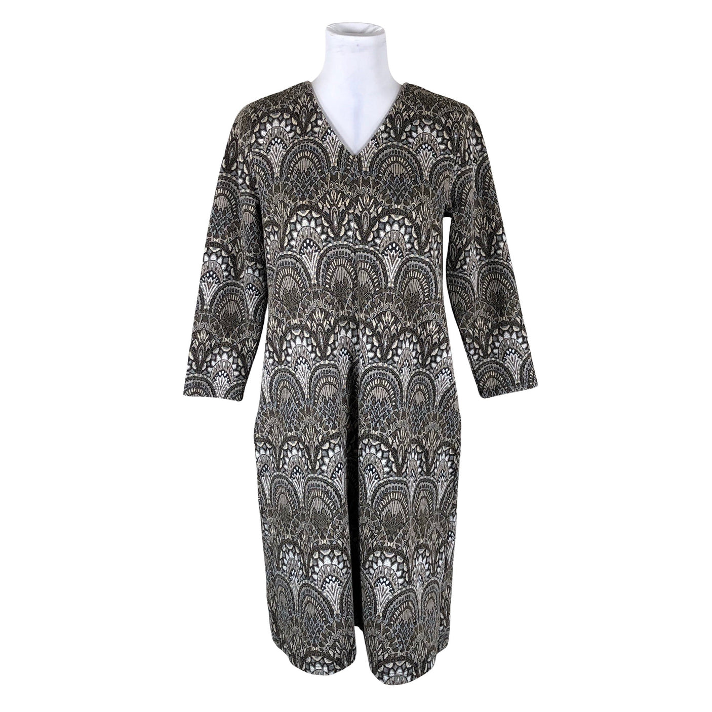 Unisex Ze-Ze - Trikotaažist kleit, suurus 38 - Pruun (1)