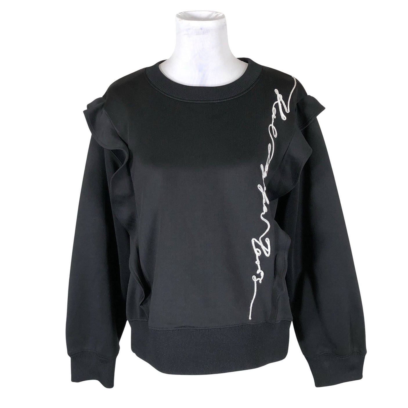 Unisex Karl Lagerfeld - Dressikangast pluus, suurus 40 - Must (1)