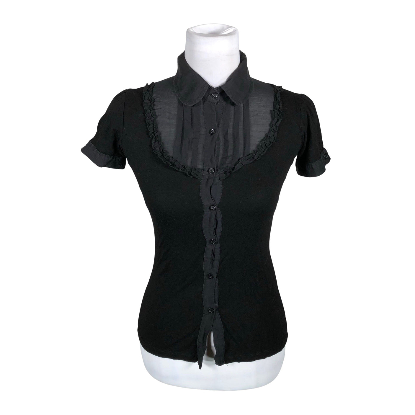 Unisex Mötivi - T-särk, suurus 38 - Must (1)