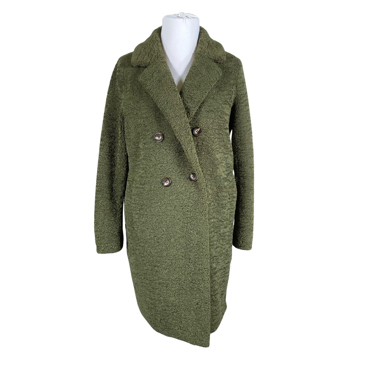 Unisex ROCKANDBLUE - Kunstkarusnahast mantel, suurus 42 - Roheline (1)