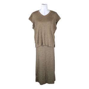 Unisex House of Lola - Kootud vest, suurus 38 - Pruun (1)