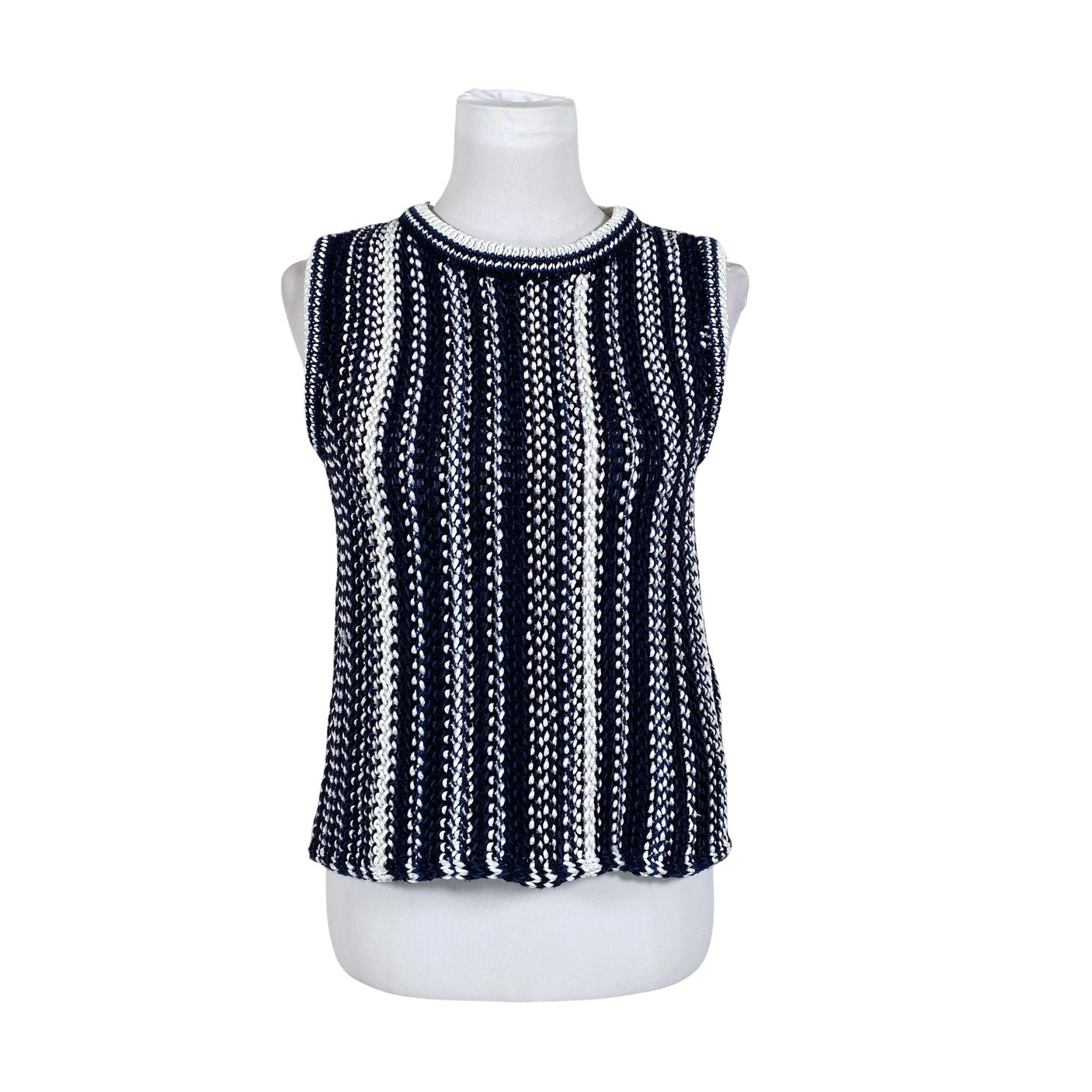 Unisex Cortefiel - Kootud vest, suurus 38 - Sinine (1)
