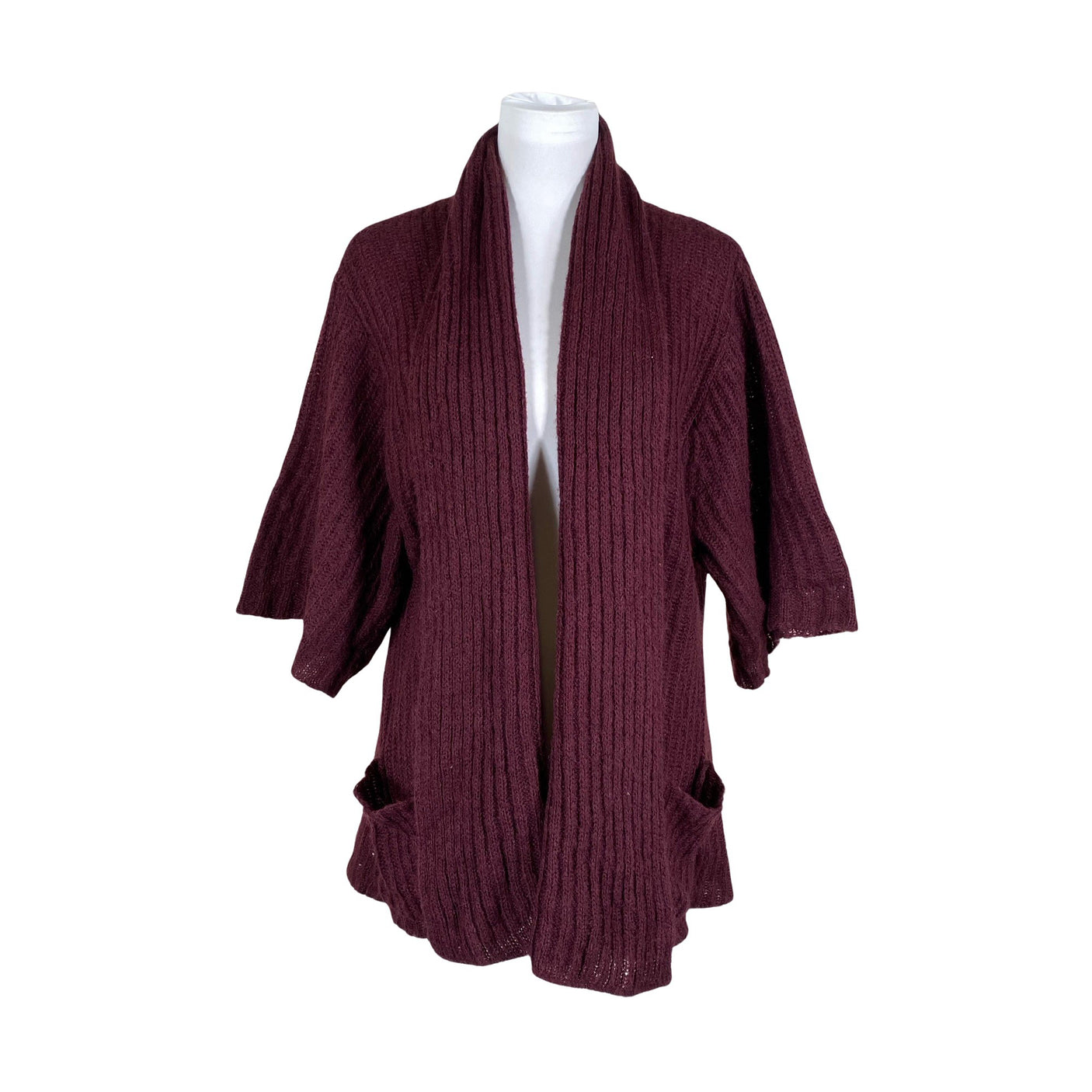 Unisex Lindex - Kardigan, suurus 40 - Veinipunane (1)