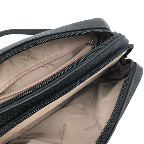 Unisex Hexagona - Õlakott, suurus Mini - Must (2)