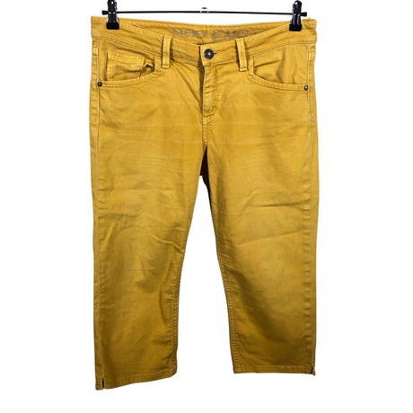 Unisex Mexx - Teksast poolpikad püksid, suurus W32 - Kollane ()