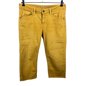 Unisex Mexx - Teksast poolpikad püksid, suurus W32 - Kollane (1)