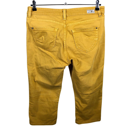 Unisex Mexx - Teksast poolpikad püksid, suurus W32 - Kollane (2)