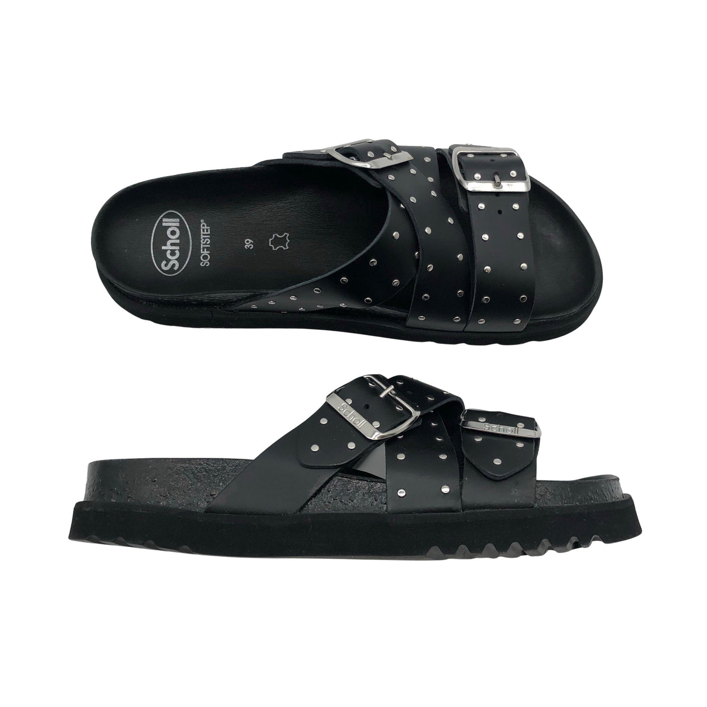 Unisex Scholl - Rihmikud, suurus 39 - Must (1)