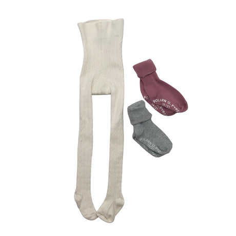 Unisex Lindex - Sukkpüksid, paksud, suurus 74 - 80 - Looduslik valge ()