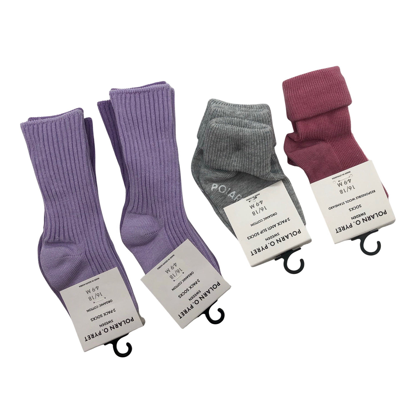 Unisex Polarn O. Pyret - Sokid, suurus 18 - Lilla (1)