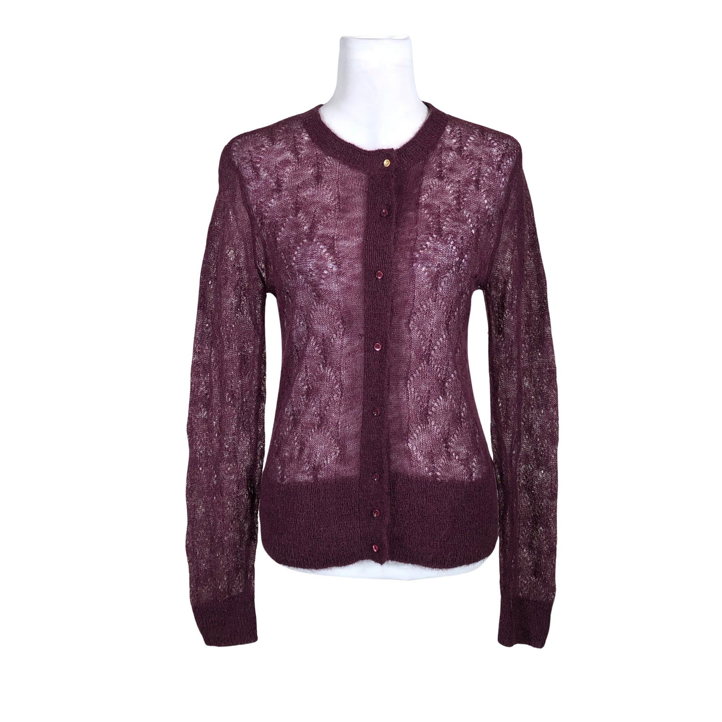 Unisex Noa Noa - Kardigan, suurus 38 - Veinipunane (1)