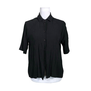 Unisex Elvine - Lühikeste käistega pluus, suurus 38 - Must (1)
