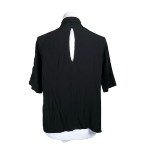 Unisex Elvine - Lühikeste käistega pluus, suurus 38 - Must (2)