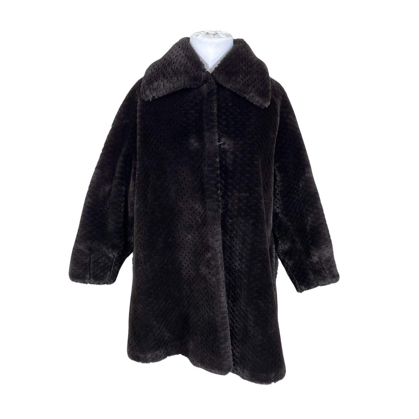 Unisex Danwear - Kunstkarusnahast mantel, suurus 42 - Pruun (1)