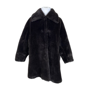 Unisex Danwear - Kunstkarusnahast mantel, suurus 42 - Pruun (1)