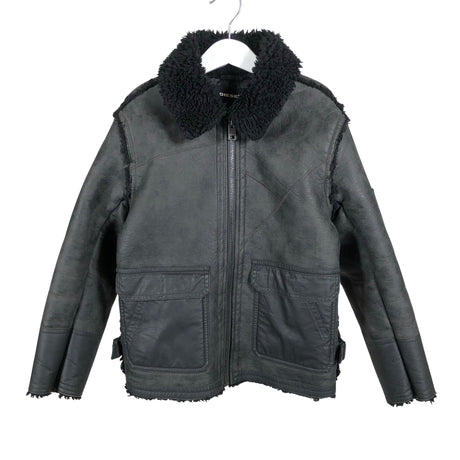 Unisex Diesel - Kunstkarusnahast mantel, suurus 122 - 128 - Pruun ()
