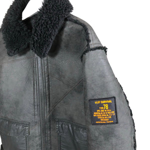 Unisex Diesel - Kunstkarusnahast mantel, suurus 122 - 128 - Pruun (3)
