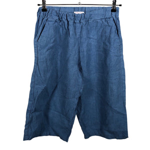 Unisex Aleksiina Design - Mittevenivad poolpikad püksid, suurus 38 - Sinine (1)
