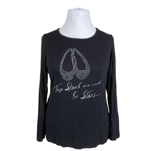 Unisex Taifun - Trikotaažist pluus, suurus 42 - Must (1)